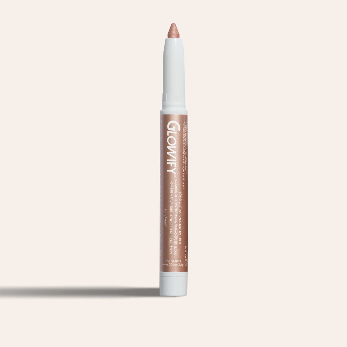 Glowify Long-Lasting Eyeshadow Stick product shade Champagne.
