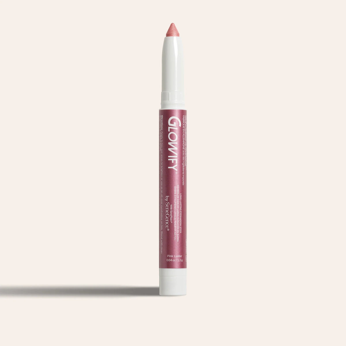 Glowify Long-Lasting Eyeshadow Stick product shade Pink Luster.