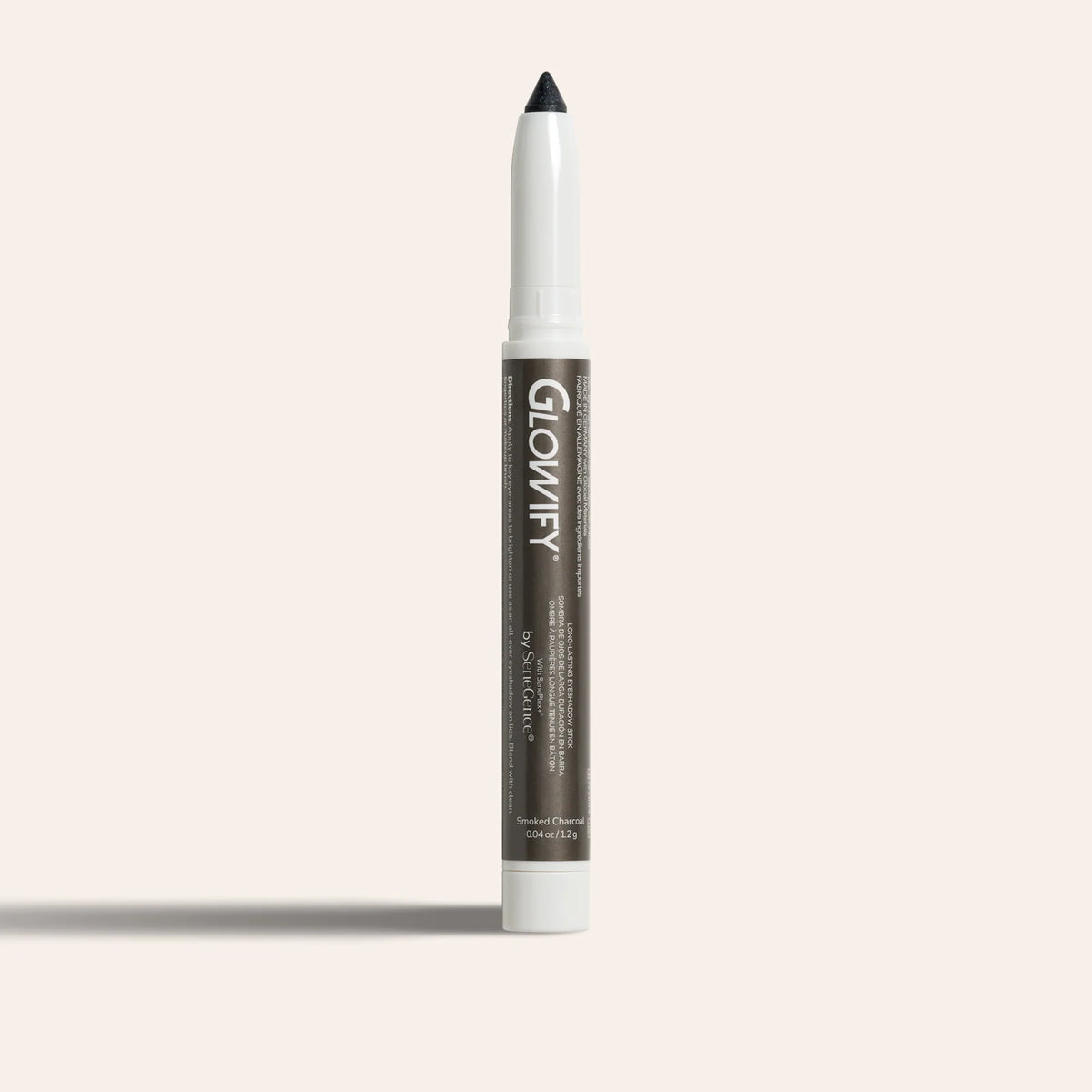 Glowify Long-Lasting Eyeshadow Stick product shade Smoked Charcoal.