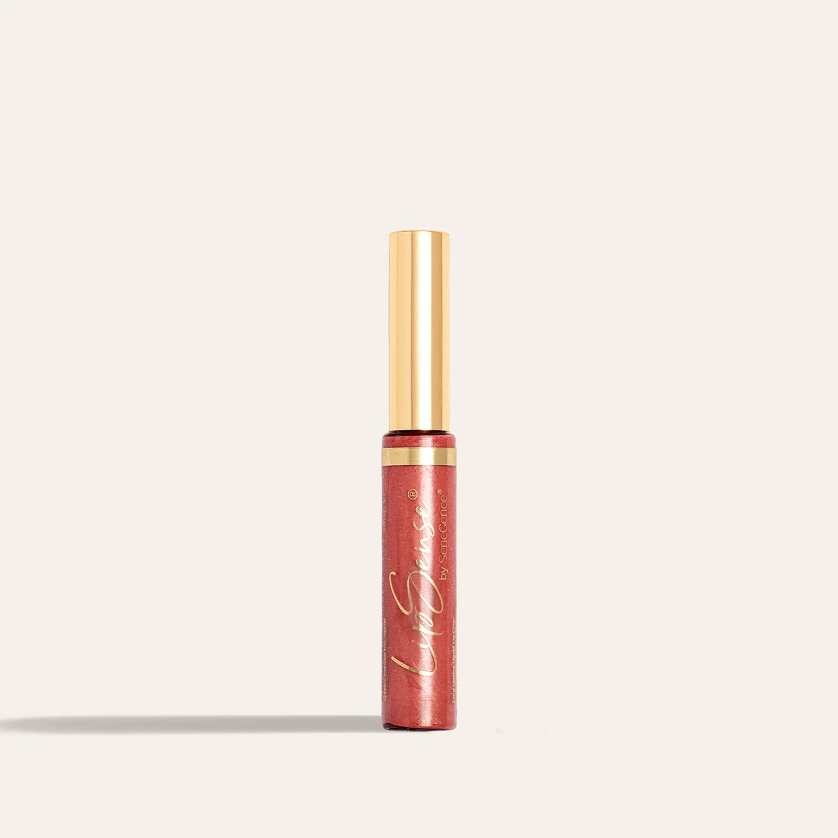 LipSense long lasting liquid lip color NZL in a red tube with a tall gold cap